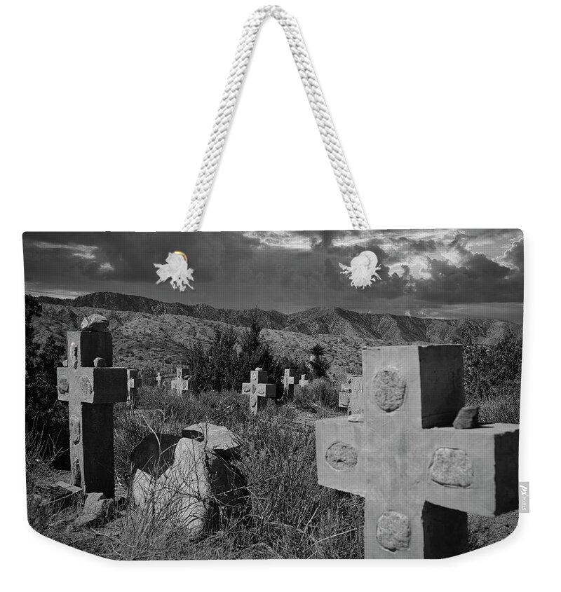 Cemetary Weekender Tote Bag featuring the photograph Too Dust by Daniel Hayes