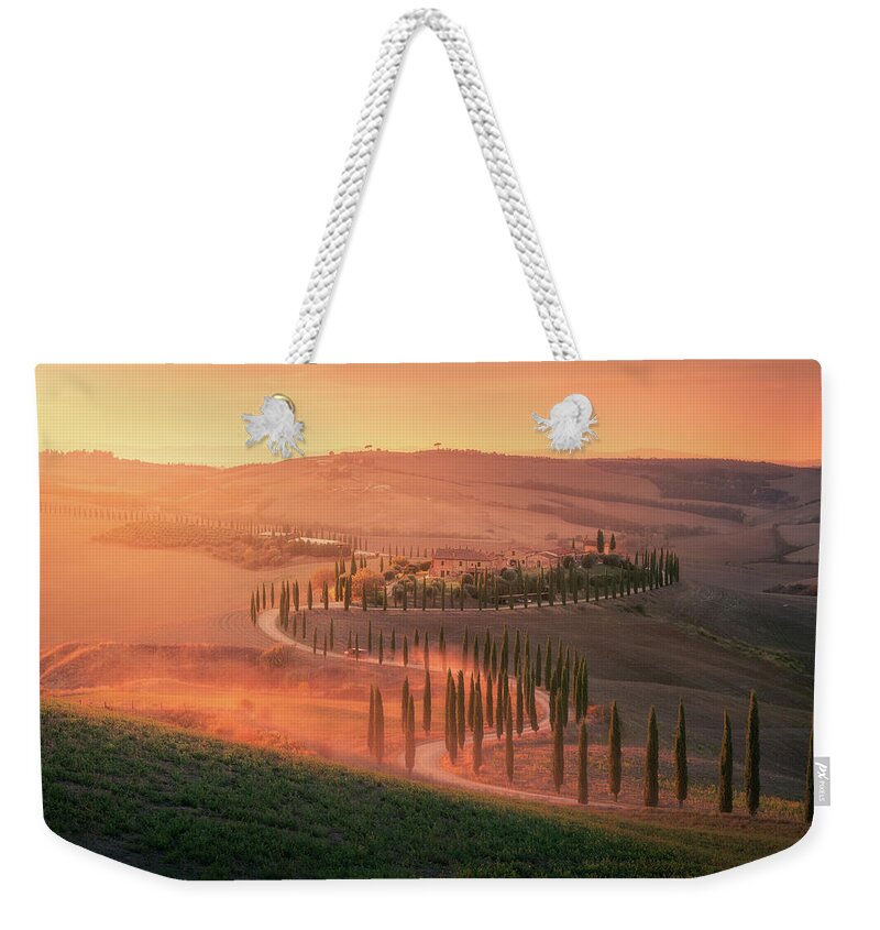 Sunset Weekender Tote Bag featuring the photograph Toscana Sunset by Henry w Liu