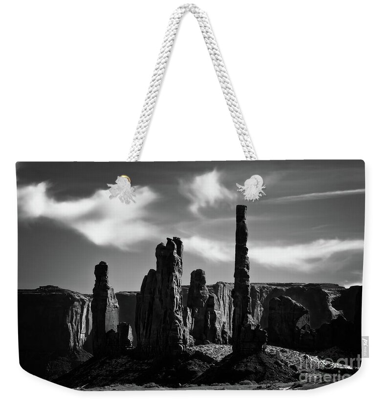 Monument Valley Weekender Tote Bag featuring the photograph Totem by Doug Sturgess