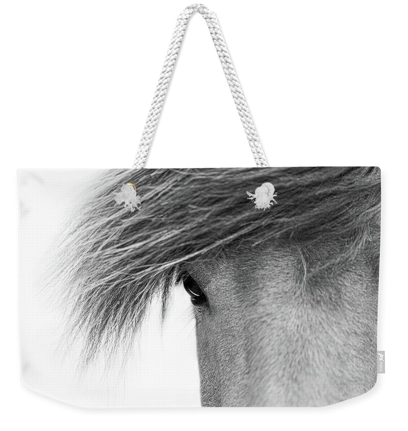 Horse Weekender Tote Bag featuring the photograph Tova - Horse Art by Lisa Saint