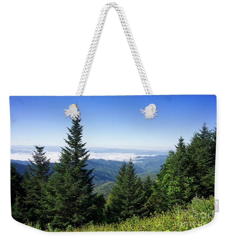 Clingmans Dome Weekender Tote Bag featuring the photograph Trail to Clingmans Dome by Phil Perkins
