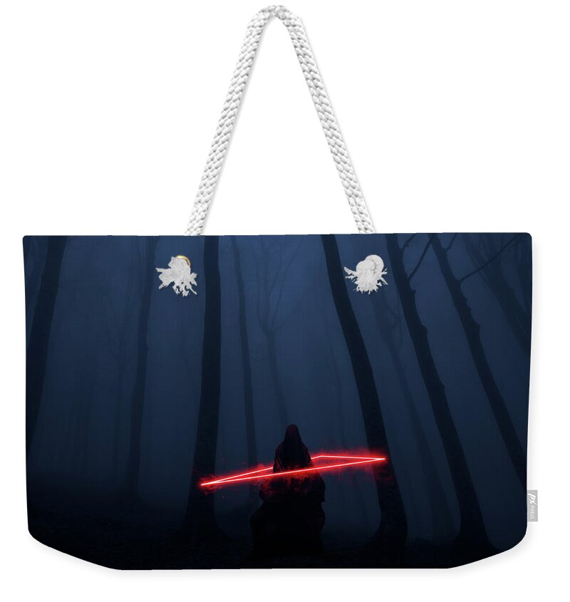 Arrest Weekender Tote Bag featuring the digital art Trapped by Pelo Blanco Photo
