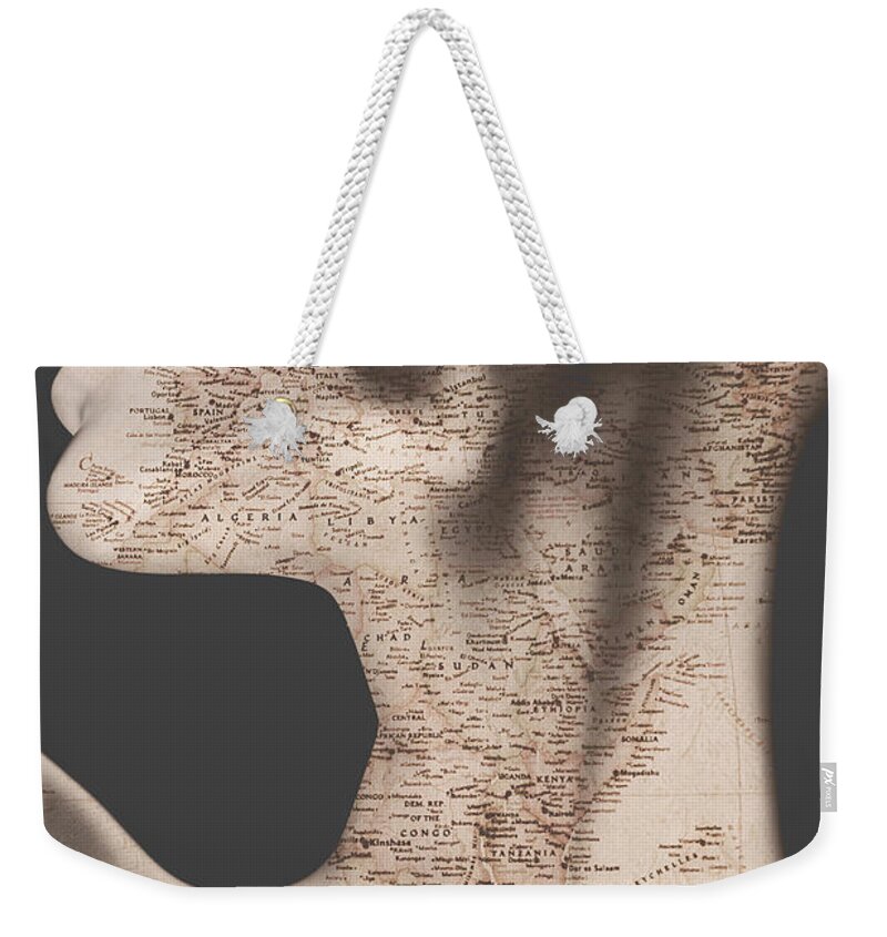 Vintage Weekender Tote Bag featuring the photograph Travel by bloodline by Jorgo Photography