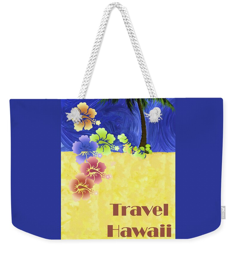 Hawaii Weekender Tote Bag featuring the photograph Travel Hawaii Vintage Poster by Carol Japp