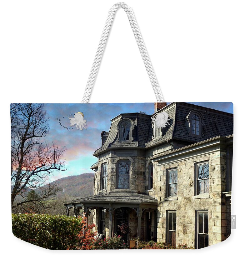 Victorian Mansion Weekender Tote Bag featuring the photograph Treasures past by Fran J Scott