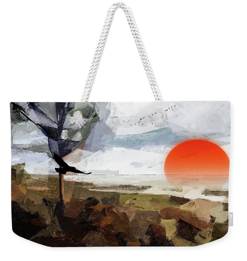 Feelings Through The Art Weekender Tote Bag featuring the mixed media Premonition In Photo Art by Aleksandrs Drozdovs