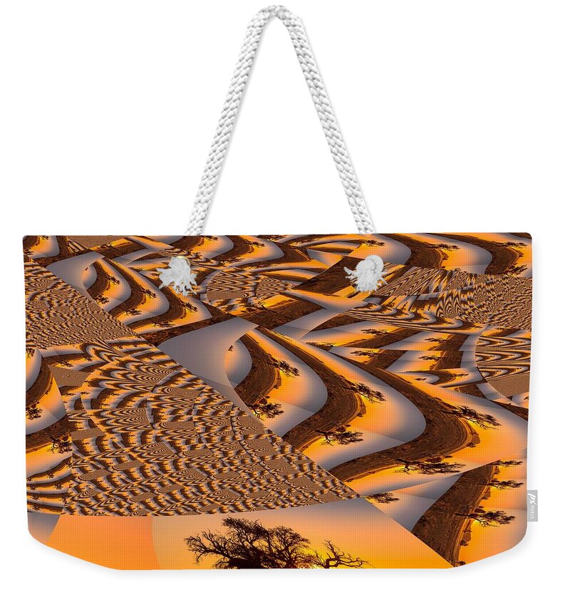 Fractal Weekender Tote Bag featuring the mixed media Tree Tribe by Stephane Poirier