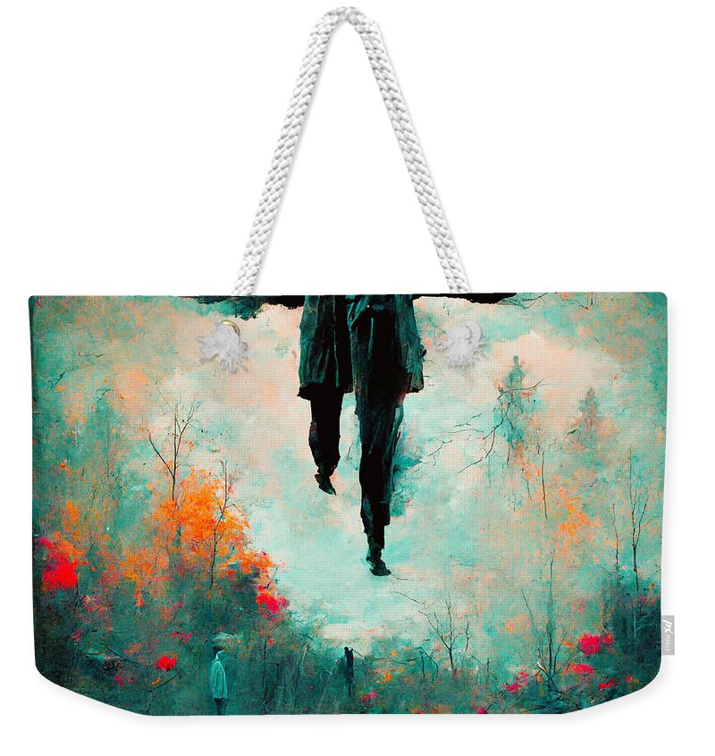 Trenchcoats Weekender Tote Bag featuring the digital art Trenchcoats #4 by Craig Boehman