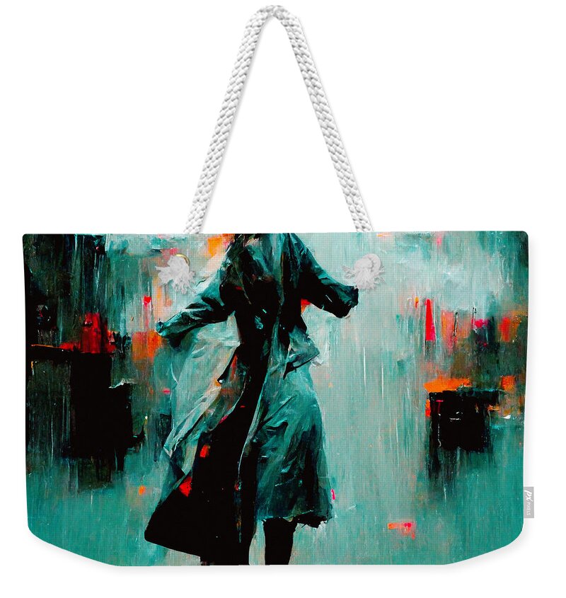 Trenchcoats Weekender Tote Bag featuring the digital art Trenchcoats #5 by Craig Boehman