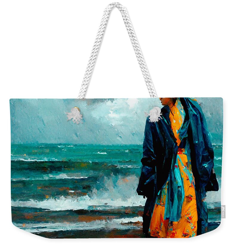 Trenchcoats Weekender Tote Bag featuring the digital art Trenchcoats #7 by Craig Boehman