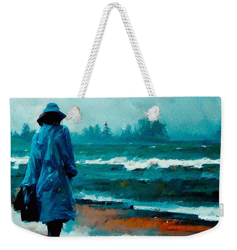 Trenchcoats Weekender Tote Bag featuring the digital art Trenchcoats #8 by Craig Boehman