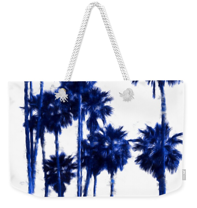 Tropical Blues 2 Weekender Tote Bag featuring the photograph Tropical Blues 2 by Susan Molnar