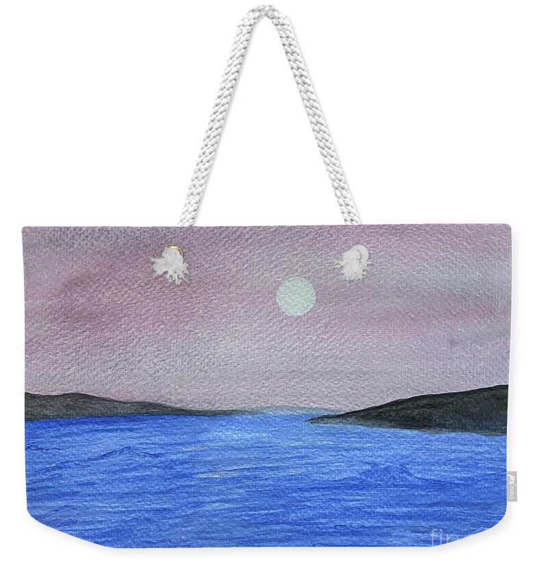 Ocean Weekender Tote Bag featuring the painting Tropical Sea by Lisa Neuman