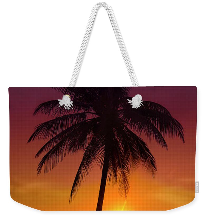 Sunrise Weekender Tote Bag featuring the photograph Tropical Sunrise by Mark Andrew Thomas