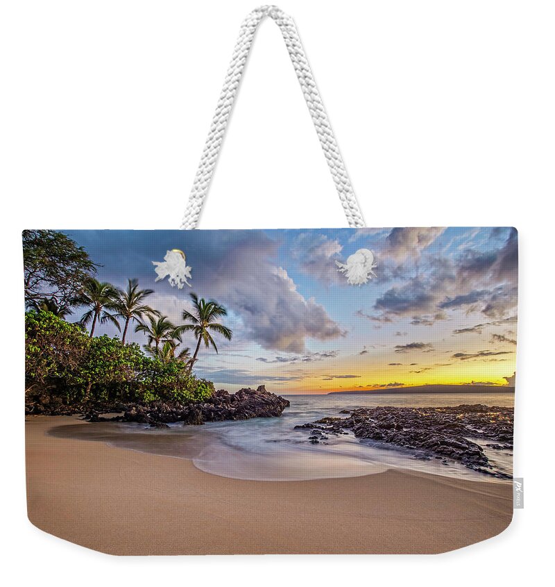 Beach Weekender Tote Bag featuring the photograph Tropical sunsets Maui by Chris Spencer