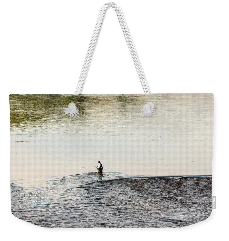 Trout Weekender Tote Bag featuring the photograph Trout Fishing 2 by Amelia Pearn