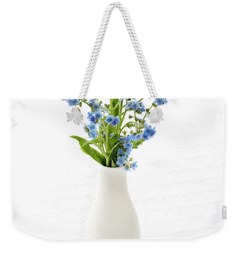 Forget Me Not Weekender Tote Bag featuring the photograph True Love Memories by Patty Colabuono