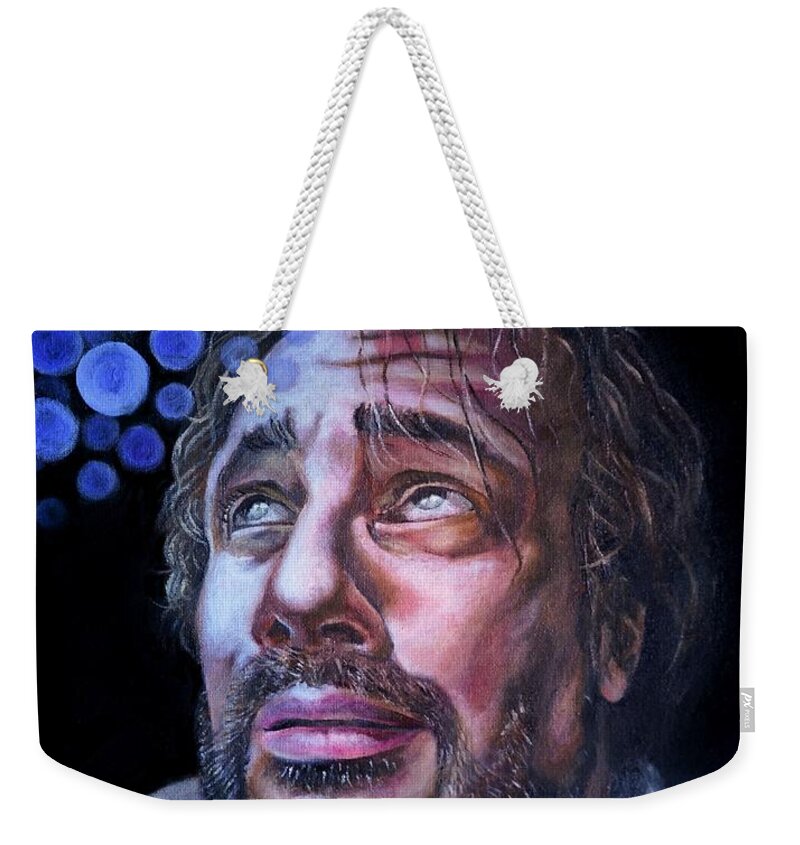  Weekender Tote Bag featuring the painting Trust by Michael Ornido