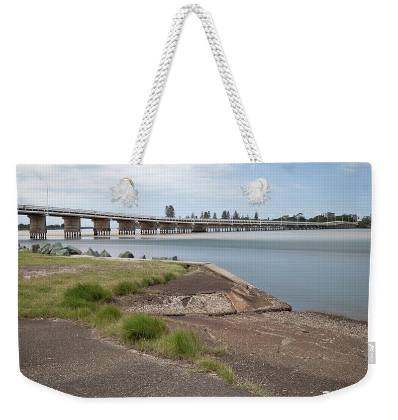 Tuncurry To Forster Weekender Tote Bag featuring the digital art Tuncurry To Forster 5903 by Kevin Chippindall