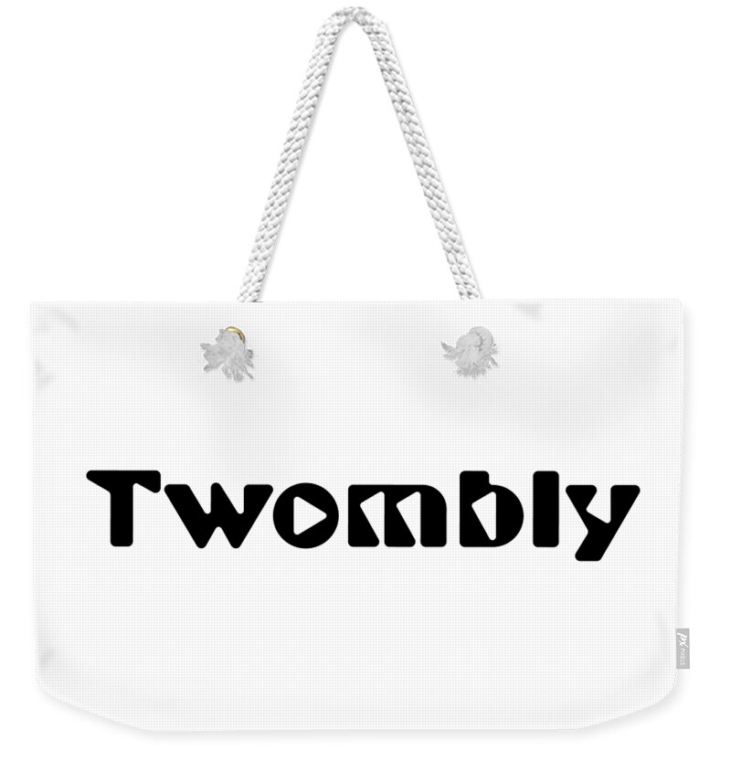Twombly Weekender Tote Bag featuring the digital art Twombly by TintoDesigns