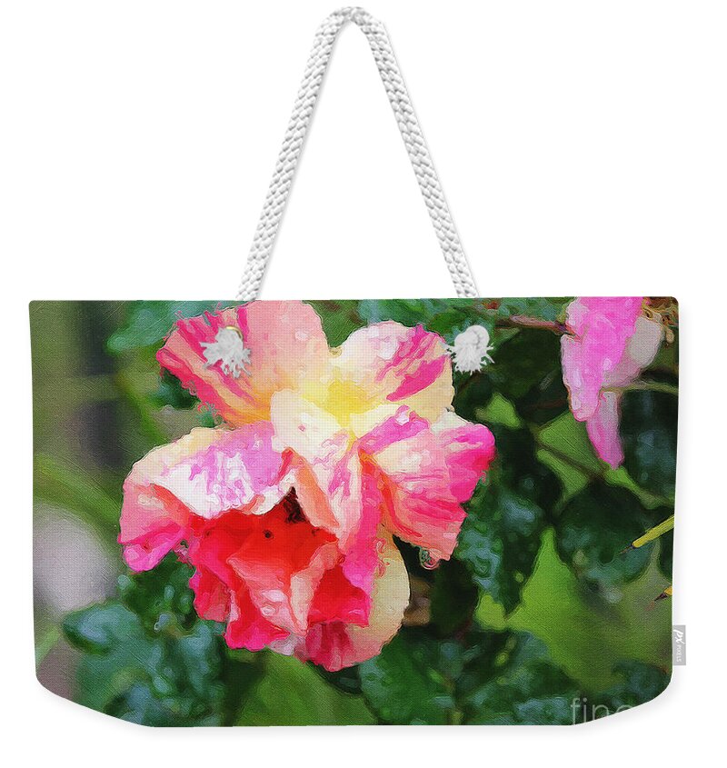 Rose Weekender Tote Bag featuring the photograph Tyger Rose Burning Bright by Brian Watt