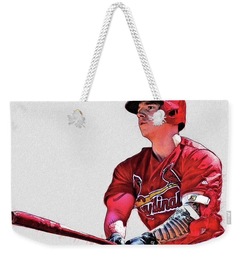 Tyler O'Neill - OF - St. Louis Cardinals Weekender Tote Bag by Bob