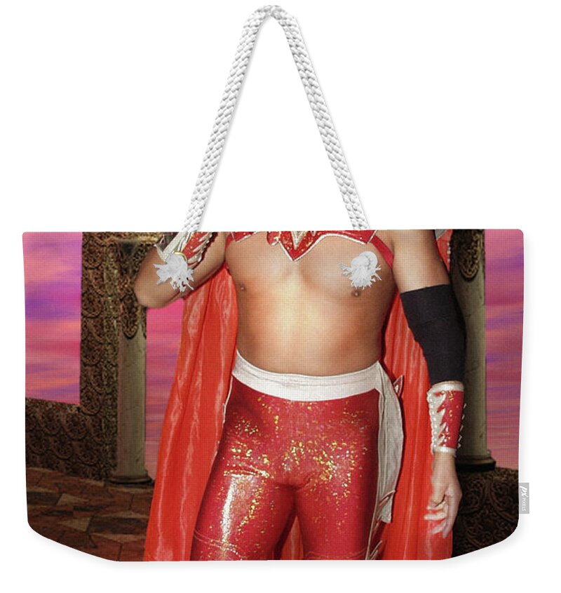 Wrestling Weekender Tote Bag featuring the photograph Ultimo Dragon by Dorothy Lee