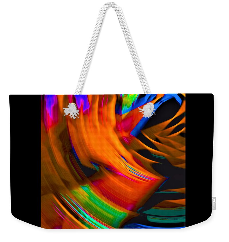 Abstract Weekender Tote Bag featuring the digital art Ultrasound Image - Abstract by Ronald Mills