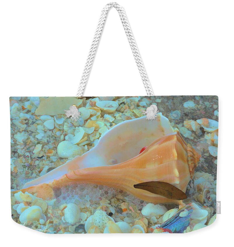 Conch Shell Weekender Tote Bag featuring the photograph Underwater by Alison Belsan Horton