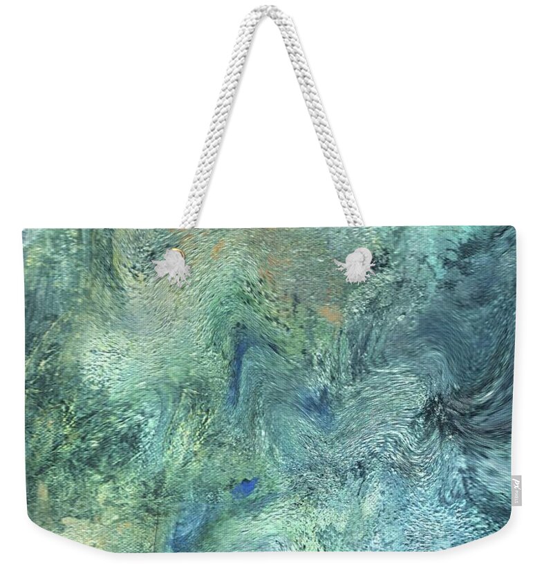 Expressive Weekender Tote Bag featuring the painting Underwater by Gail Marten
