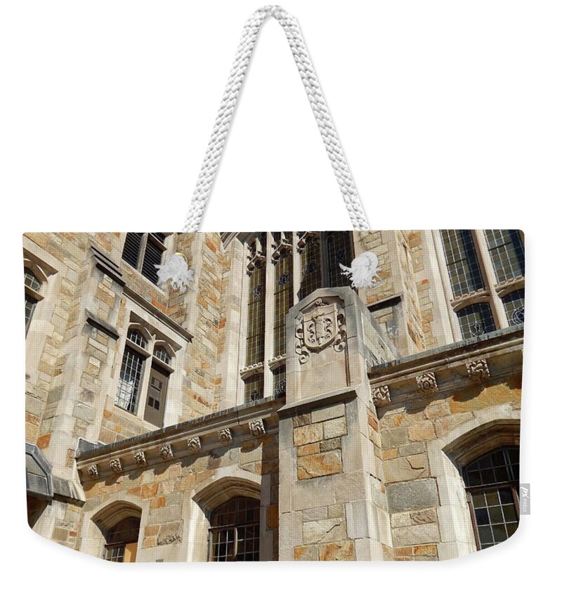 Ann Arbor Weekender Tote Bag featuring the photograph University of Michigan by Phil Perkins