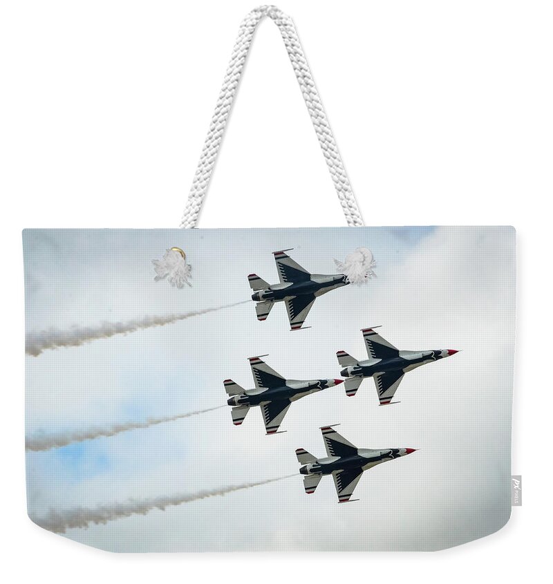 Thunderbirds Weekender Tote Bag featuring the photograph Thunderbirds 4 by Gordon James