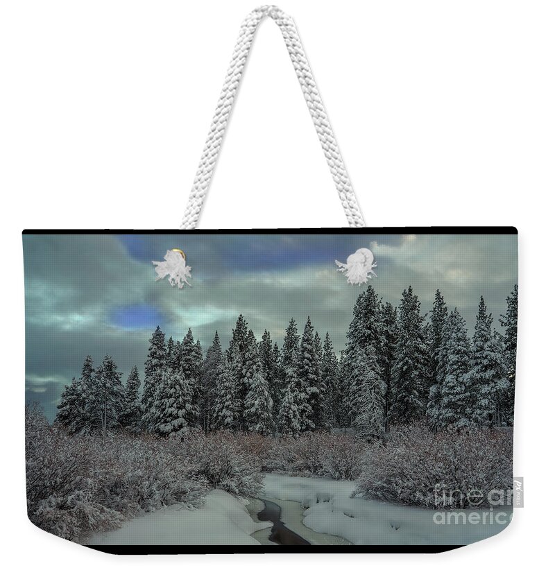  California U.s.a. Weekender Tote Bag featuring the photograph upper meadow after the storm, El Dorado National Forest, California, U.S.A. by PROMedias US