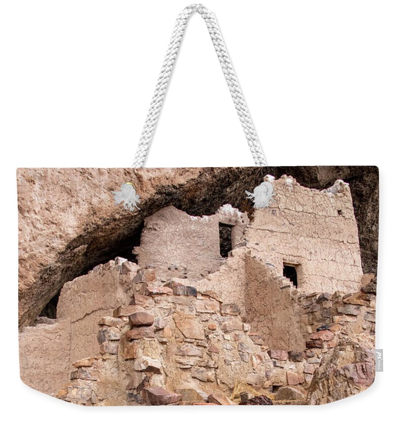 Upper Tonto National Monument Weekender Tote Bag featuring the digital art Upper Tonto National Monument by Tammy Keyes