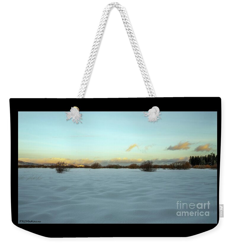 California Weekender Tote Bag featuring the photograph Upper Truckee River Marsh sunrise after the storm, El Dorado National Forest, California, U. S. A. by PROMedias US