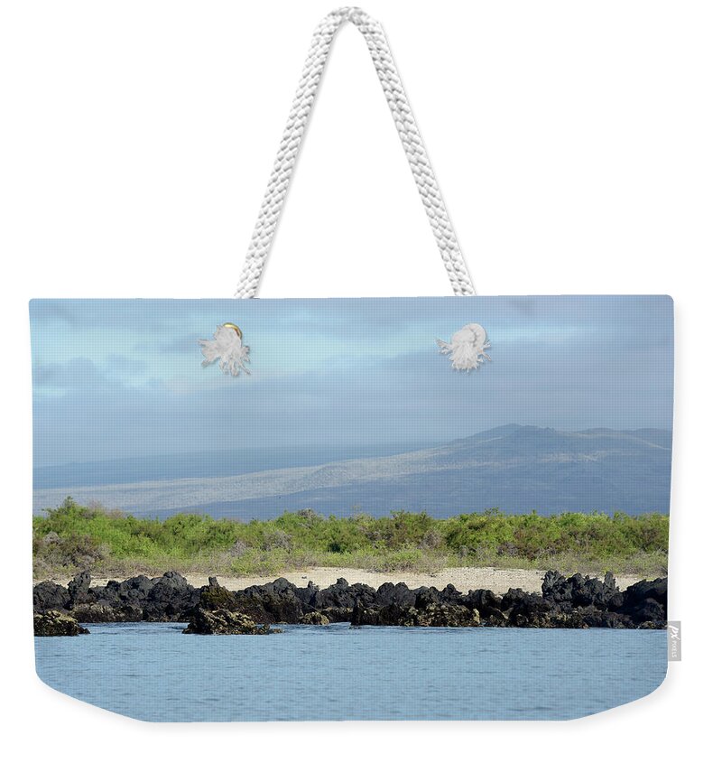 Republic Of Ecuador Weekender Tote Bag featuring the photograph Urbina Bay, Isabela Island, Galapagos Islands, Ecuador by Kevin Oke