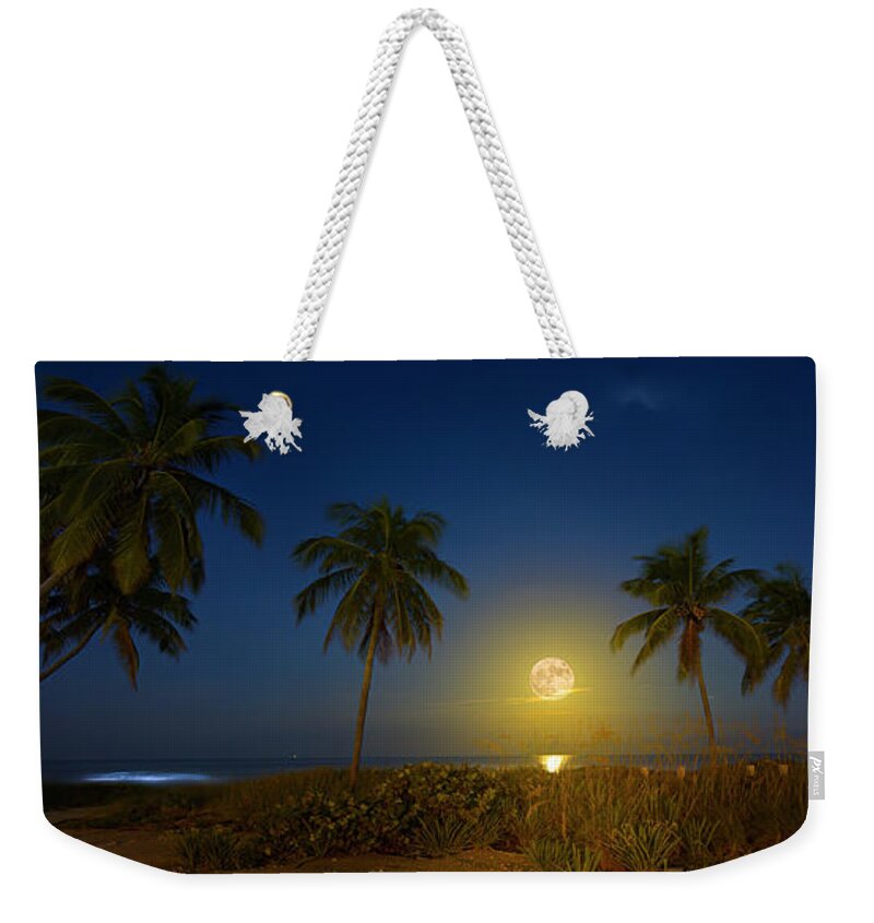 Moon Weekender Tote Bag featuring the photograph Vagabond Moon by Mark Andrew Thomas