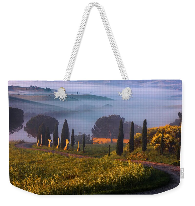 Italy Weekender Tote Bag featuring the photograph Val d'Orcia by Evgeni Dinev