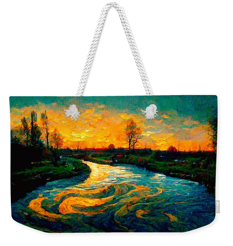Vincent Van Gogh Weekender Tote Bag featuring the digital art Van Gogh #7 by Craig Boehman