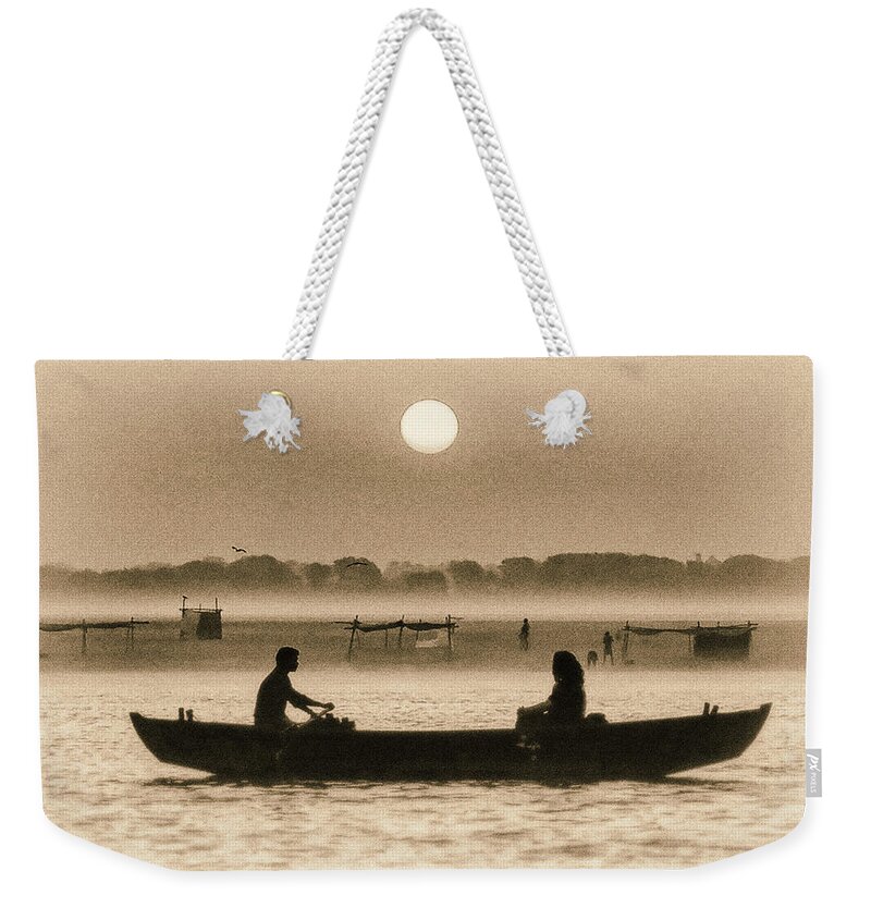 Photography Weekender Tote Bag featuring the photograph Varanasi Boat Ride by Craig Boehman
