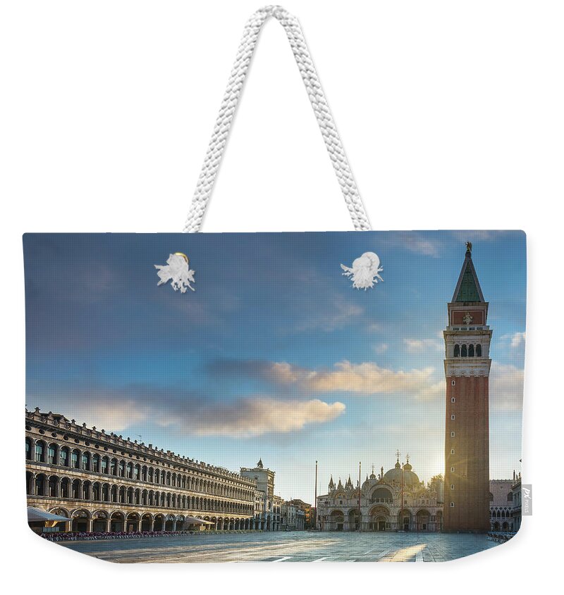 Venice Weekender Tote Bag featuring the photograph Venetian Morning by Stefano Orazzini