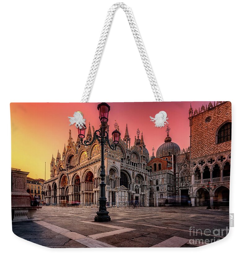 Basilica Weekender Tote Bag featuring the photograph Venice St Mark's Basilica by The P