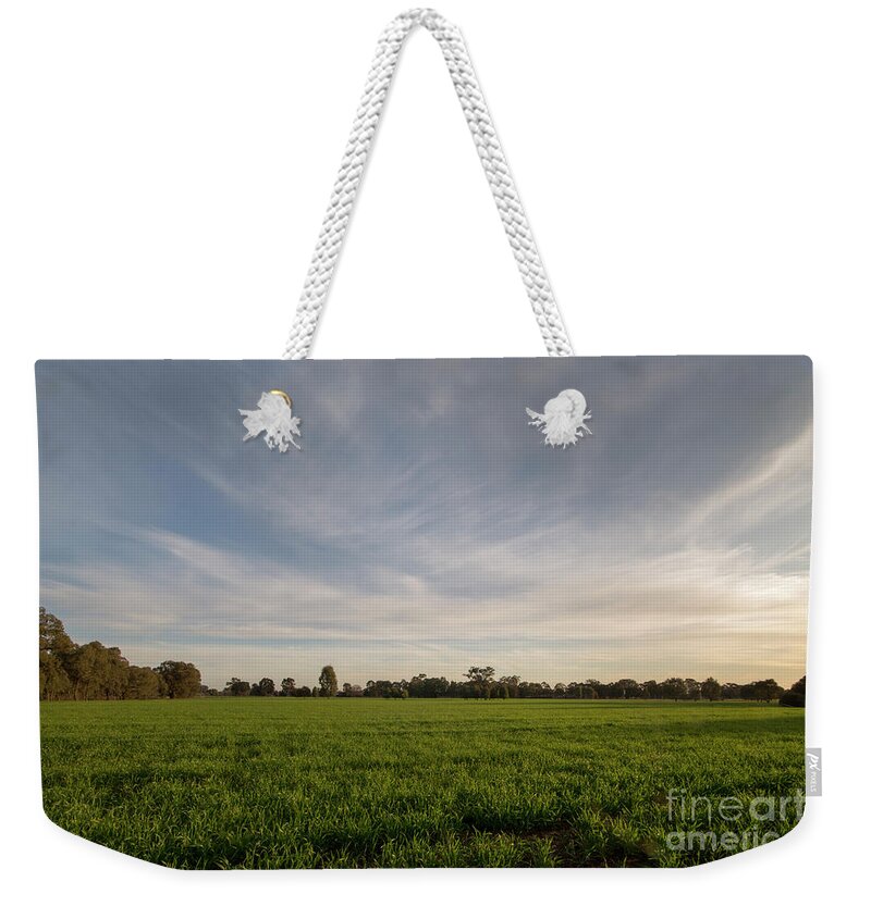 Green Weekender Tote Bag featuring the photograph Verdant by Linda Lees