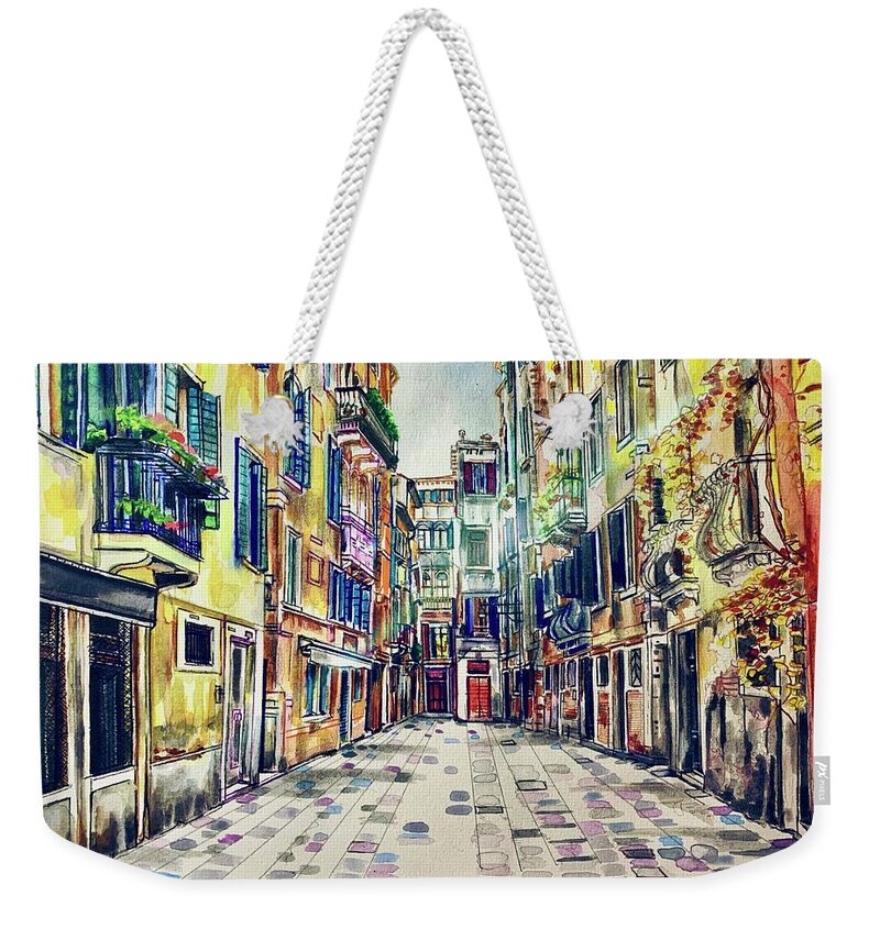 Architecture Weekender Tote Bag featuring the painting Veritas by Try Cheatham