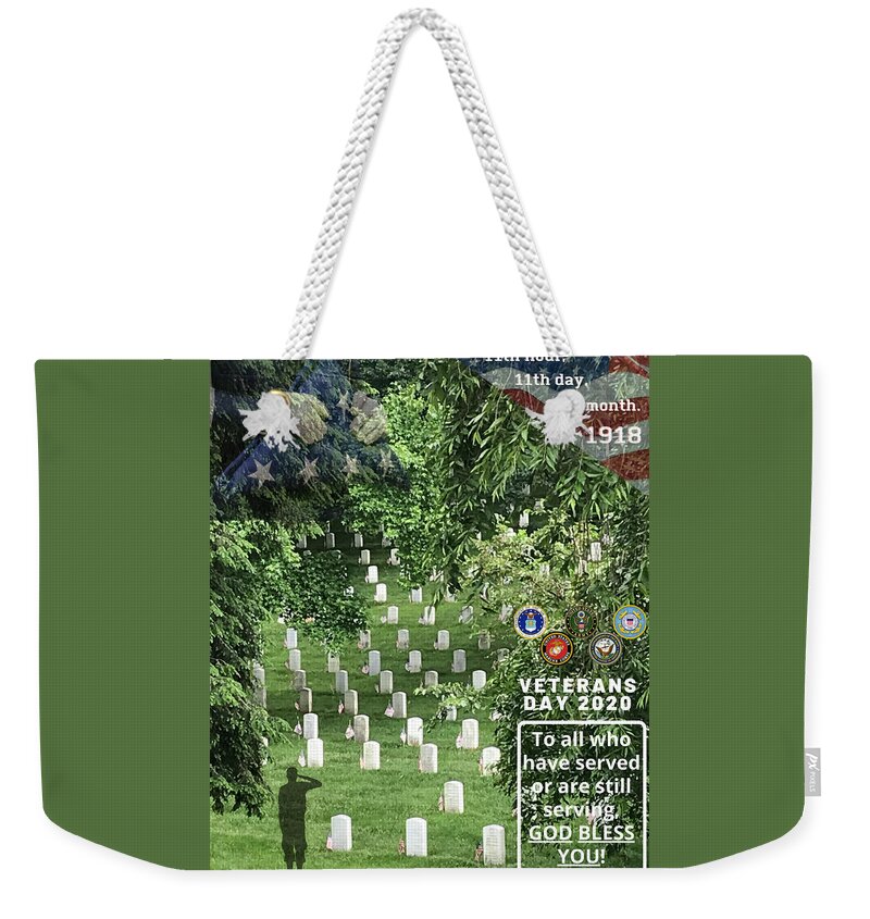 Veteran Weekender Tote Bag featuring the photograph Veterans Day 20209 by Lee Darnell