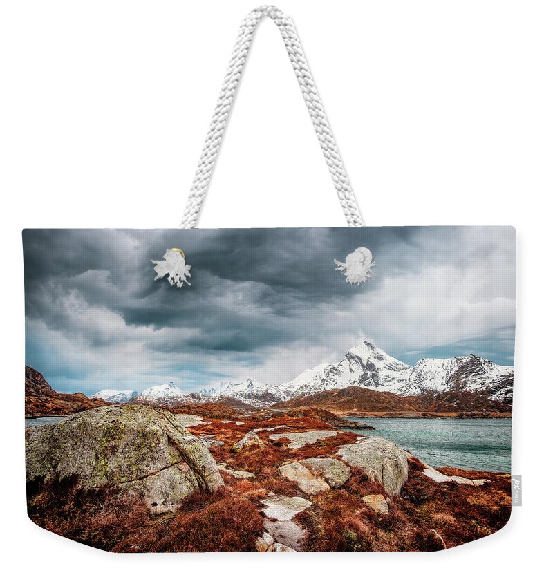 Landscape Weekender Tote Bag featuring the photograph Vibes Speak Louder Than Words by Philippe Sainte-Laudy