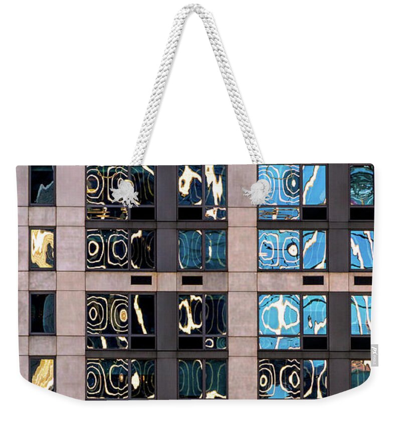 Reflections Weekender Tote Bag featuring the photograph Vibrant Reflections by Elvira Peretsman