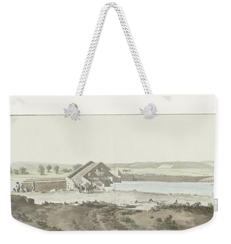 View of Canosa bridge over Ofanto river in Puglia, Louis Ducros, 1778  Weekender Tote Bag by Shop Ability - Pixels