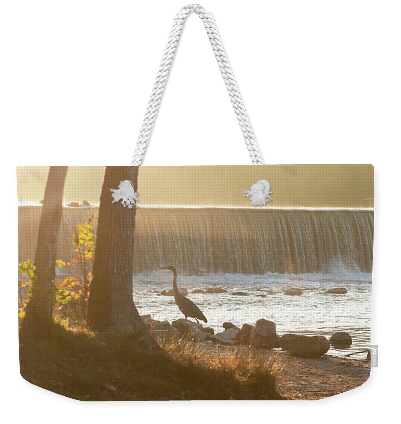 Morning Glow Weekender Tote Bag featuring the photograph Village Park Sunrise by James Meyer