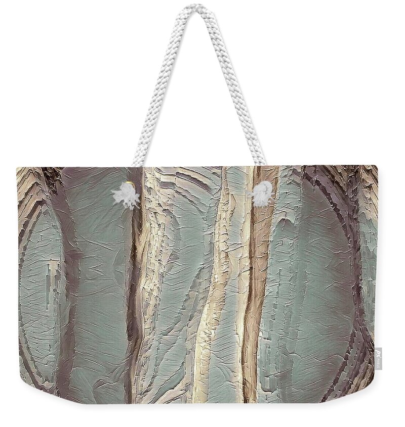 Paintings Weekender Tote Bag featuring the digital art Visualize Peace by Callie E Austin